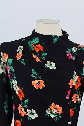 Robe Maje Noir en Viscose