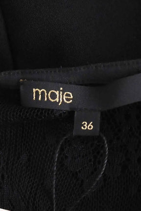Robe Maje Noir en Viscose