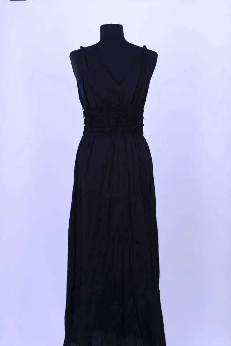Robe Maje Noir en Viscose