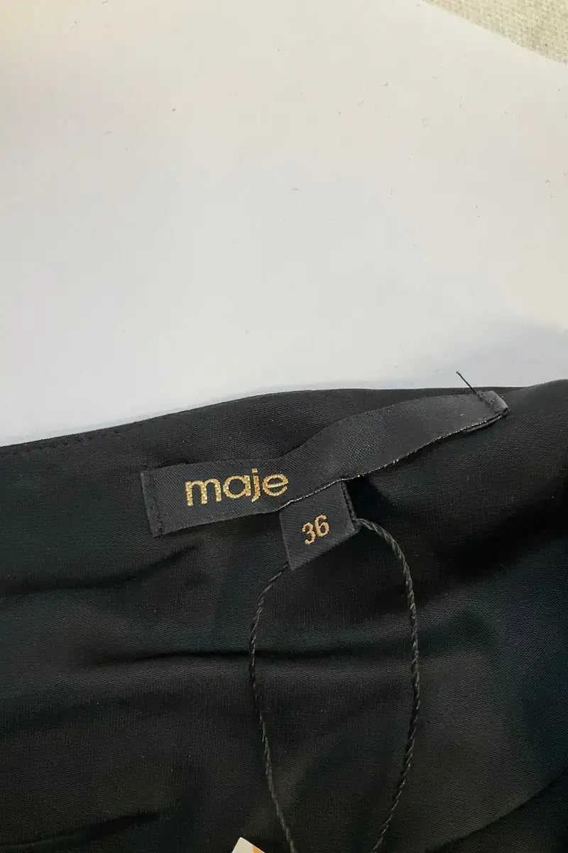 Robe Maje Noir en Viscose