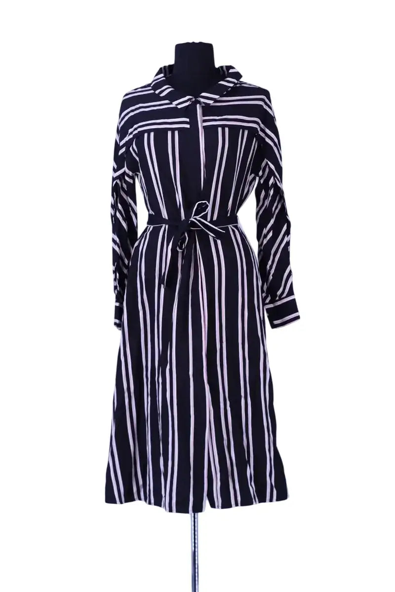 Robe Maje Noir en Viscose, taille S - Seconde Main