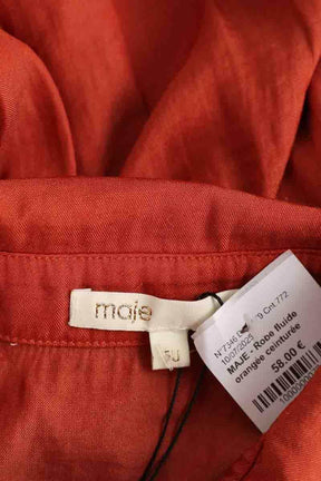 Robe Maje Orange en Polyester