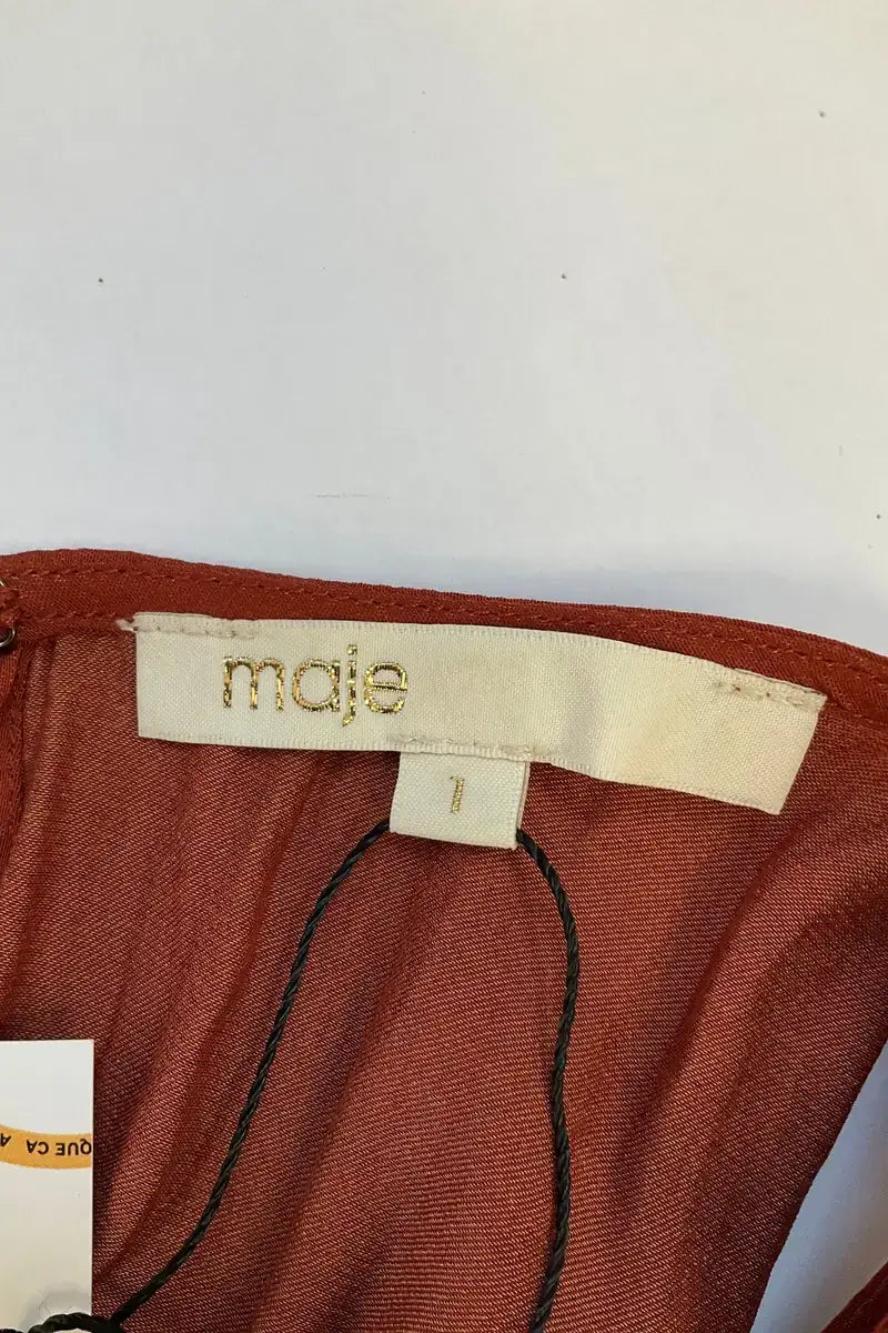 Robe Maje Orange en Synthétique