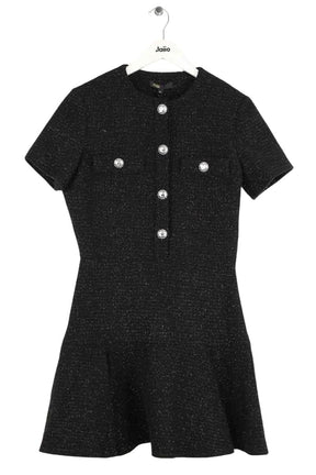 Robe Maje Rateau Noir en Coton, taille M - Seconde Main
