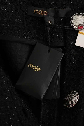 Robe Maje Rateau Noir en Coton