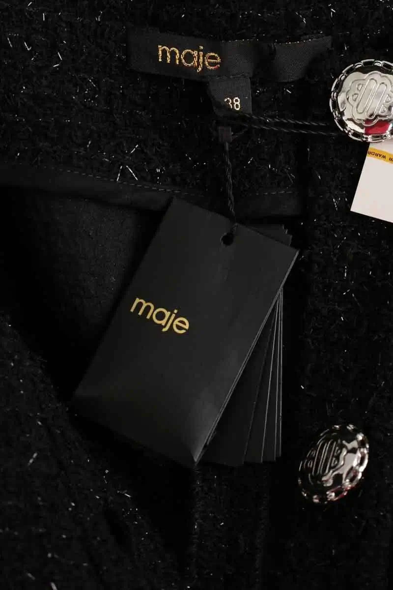 Robe Maje Rateau Noir en Coton