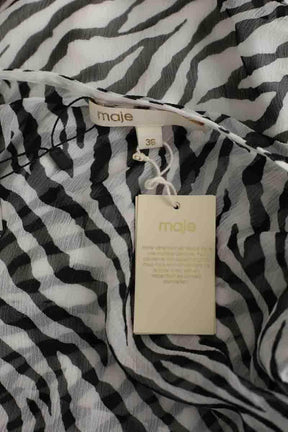 Robe Maje Ribane Noir en Viscose