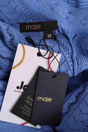 Robe Maje Rilouva Bleu en Viscose