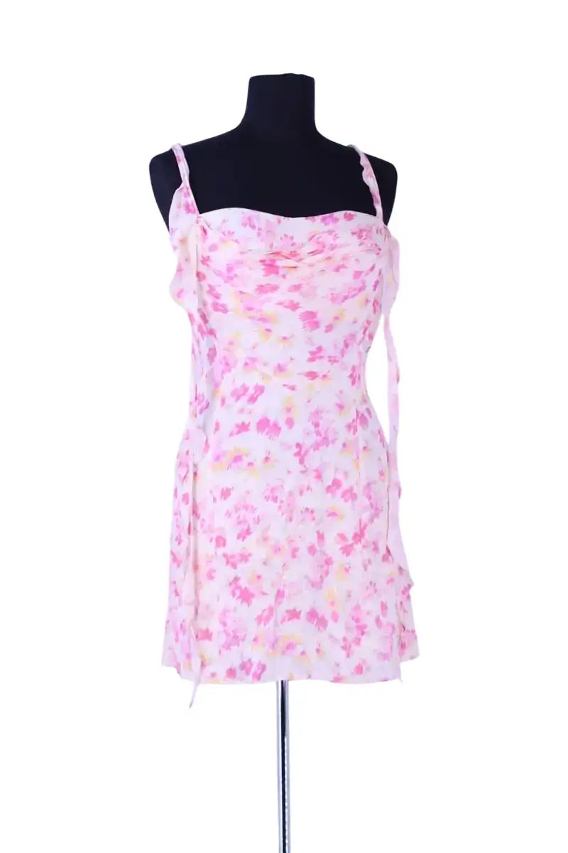 Robe Maje Rose en Viscose, taille S - Seconde Main