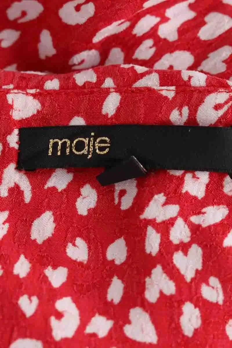 Robe Maje Rouge en Coton