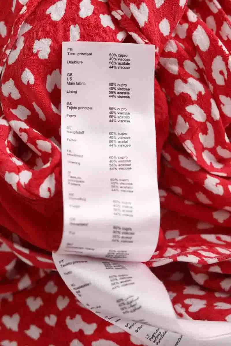 Robe Maje Rouge en Coton