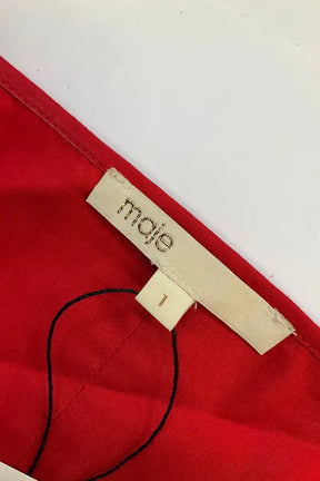 Robe Maje Rouge en Coton