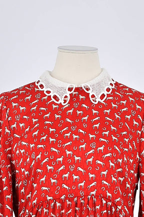 Robe Maje Rouge en Polyester