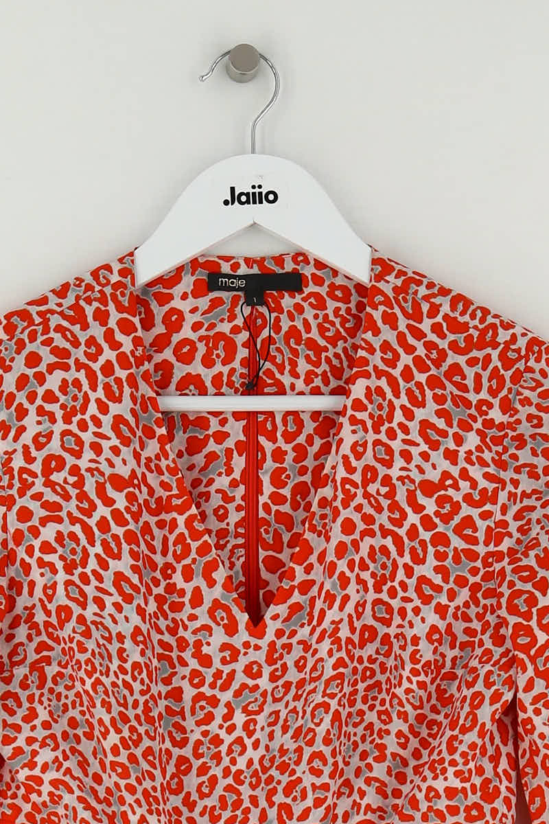 Robe Maje Rouge en Polyester