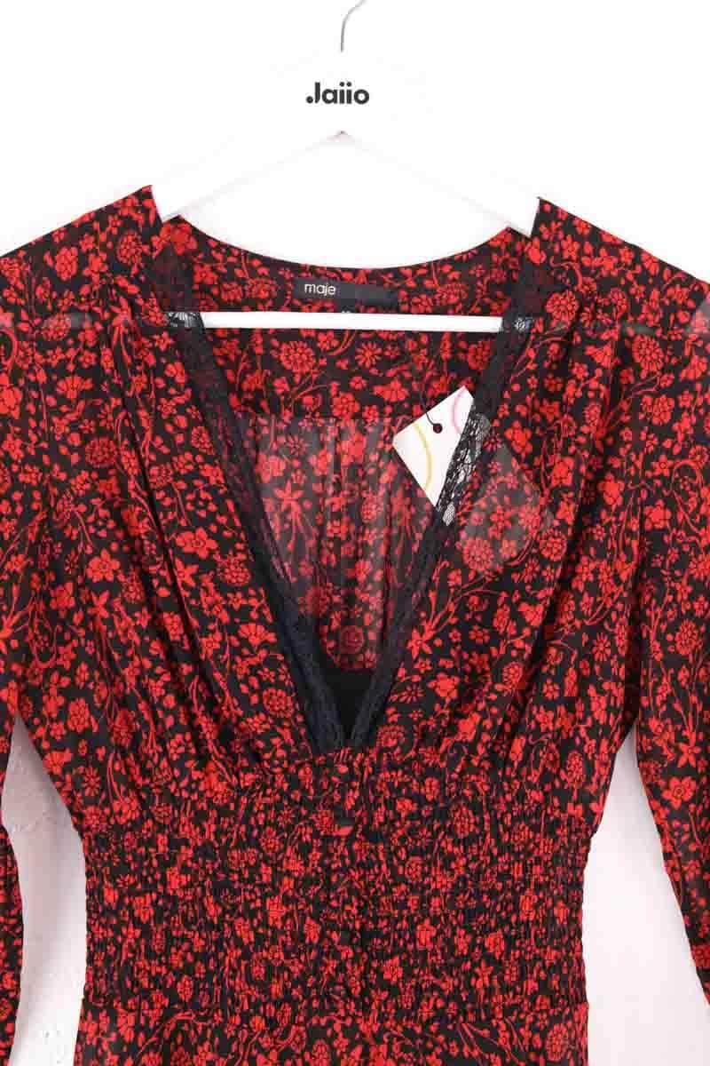 Robe Maje Rouge en Synthétique
