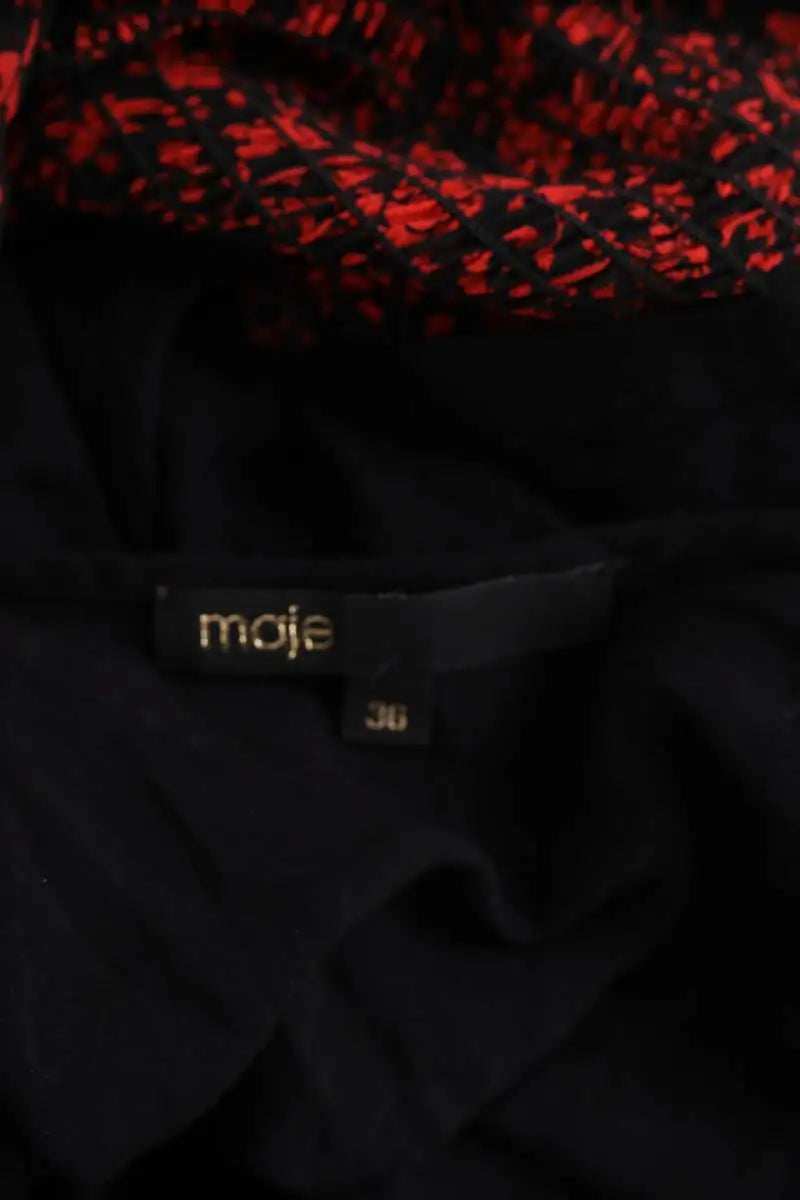 Robe Maje Rouge en Synthétique
