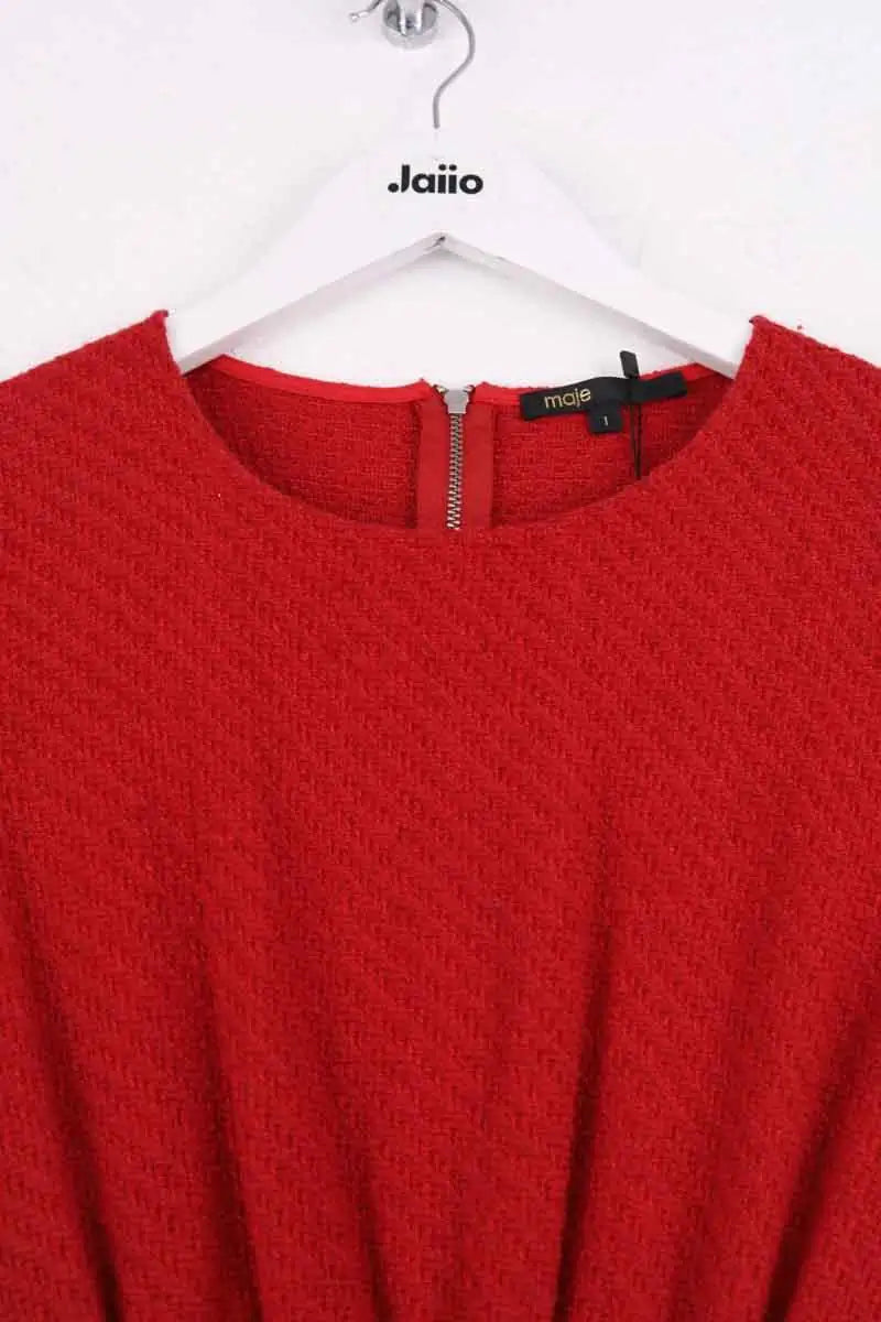 Robe Maje Rouge en Synthétique