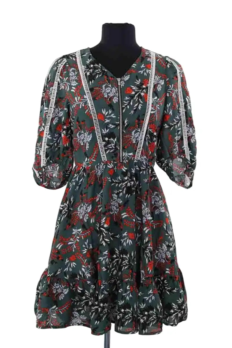 Robe Maje Vert en Coton, taille S - Seconde Main