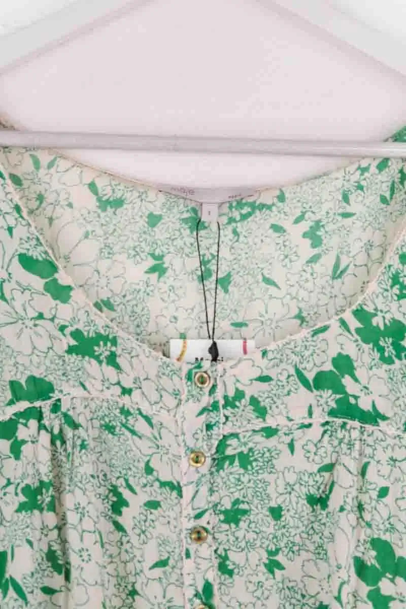 Robe Maje Vert en Coton