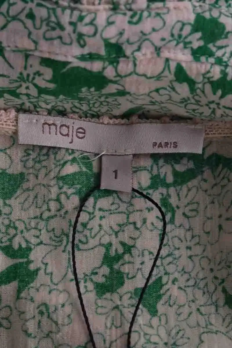 Robe Maje Vert en Coton
