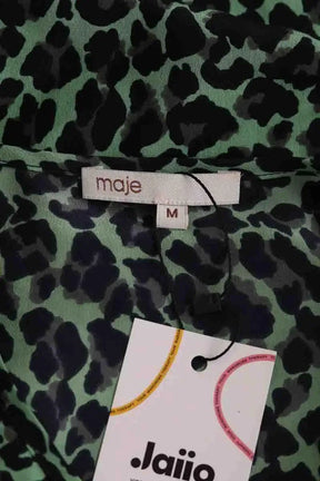 Robe Maje Vert en Soie