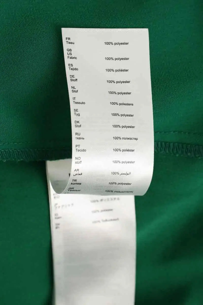 Robe Maje Vert en Synthétique