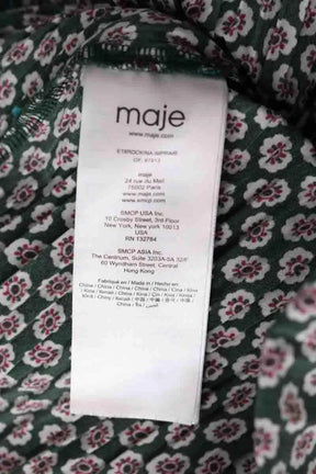 Robe Maje Vert en Synthétique
