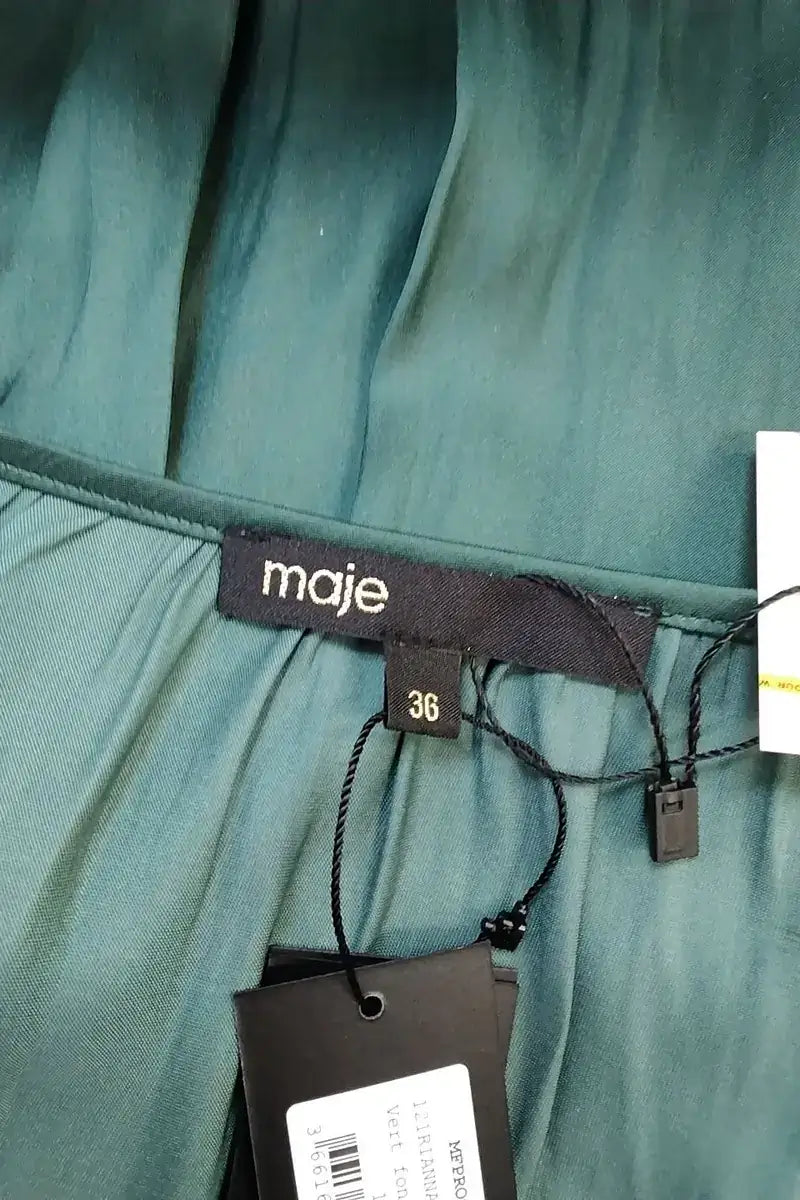 Robe Maje Vert en Synthétique