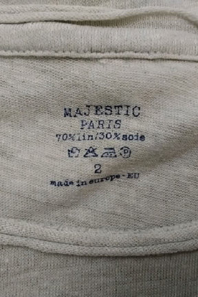 Robe Majestic Filatures Beige en Lin
