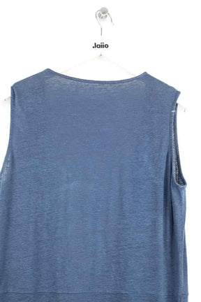 Robe Majestic Filatures Bleu en Lin