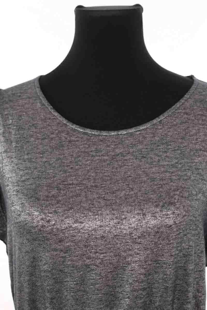 Robe Majestic Filatures Gris en Lin