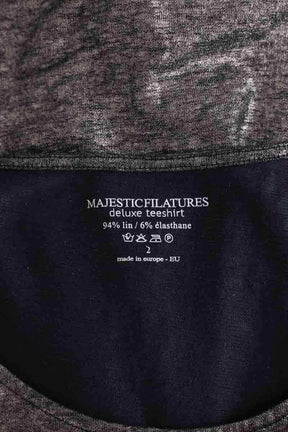Robe Majestic Filatures Gris en Lin