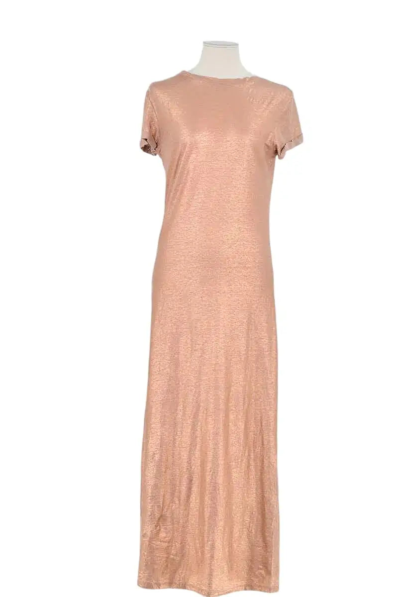 Robe Majestic Filatures Rose en Lin, taille S - Seconde Main
