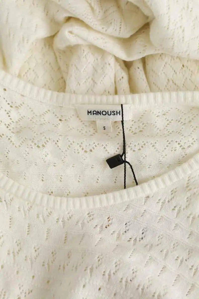 Robe Manoush Blanc en Synthétique