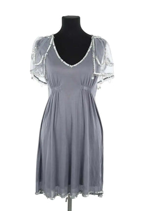 Robe Manoush Gris en Synthétique, taille S - Seconde Main