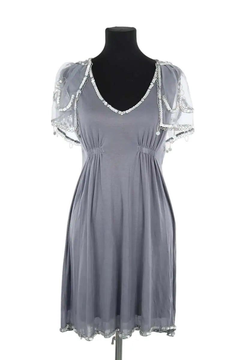 Robe Manoush Gris en Synthétique, taille S - Seconde Main