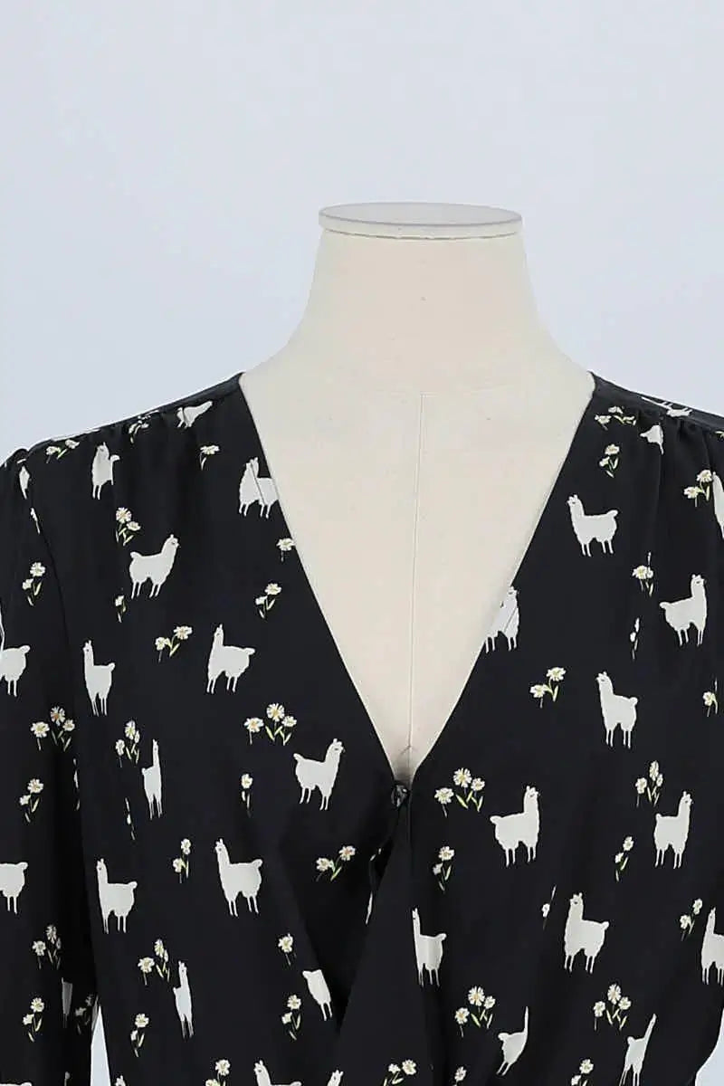 Robe Manoush Noir en Polyester