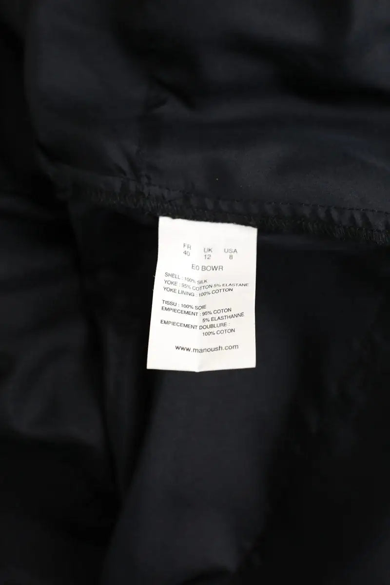 Robe Manoush Noir en Soie