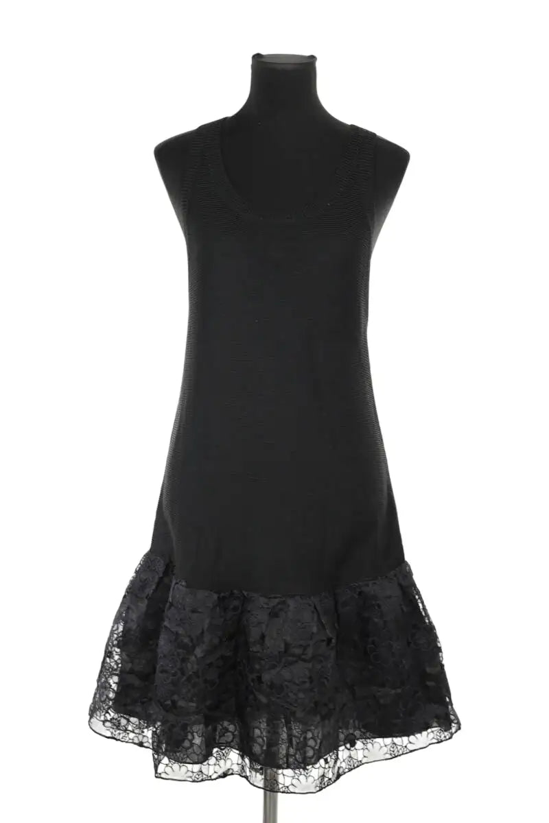 Robe Manoush Noir en Synthétique, taille L - Seconde Main