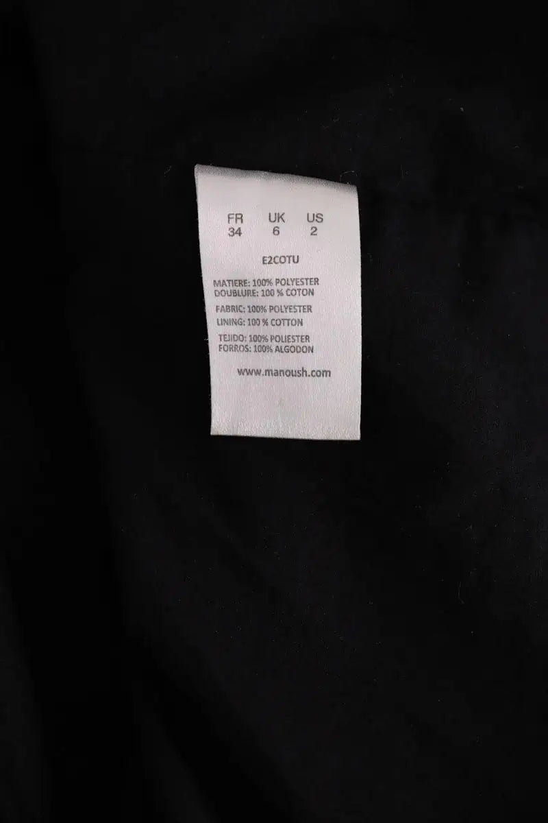 Robe Manoush Noir en Synthétique