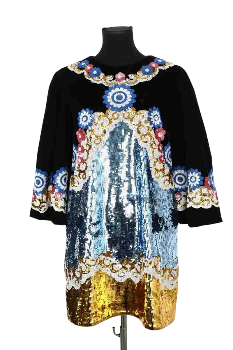 Robe Manoush Noir en Velours, taille S - Seconde Main