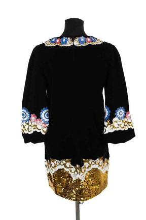 Robe Manoush Noir en Velours