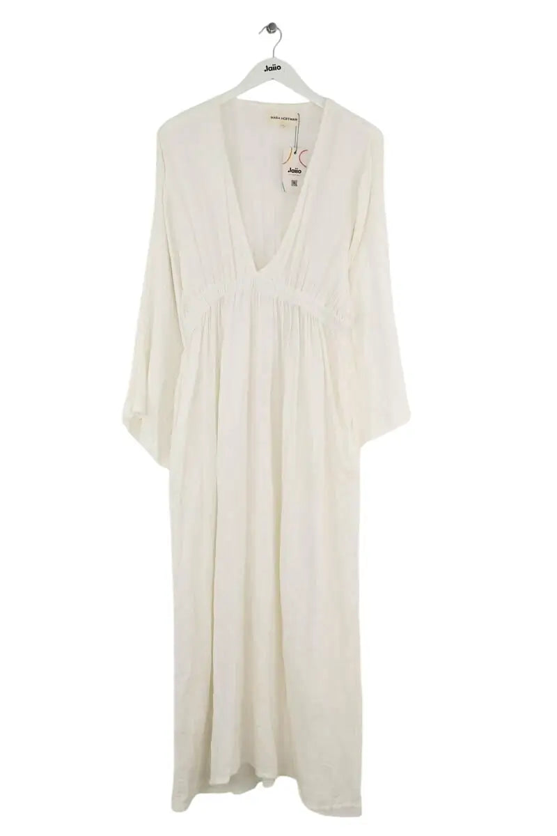 Robe Mara Hoffman Blanc en Coton, taille L - Seconde Main