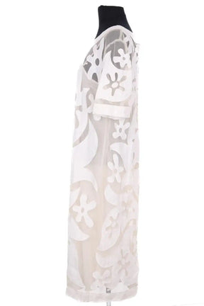 Robe Marella Blanc en Synthétique