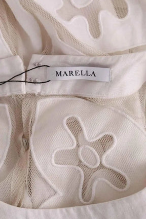 Robe Marella Blanc en Synthétique