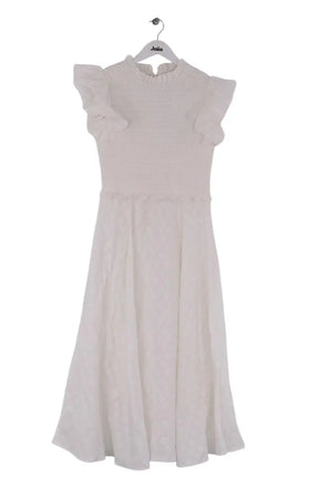 Robe Maria de la Orden Blanc en Coton, taille S - Seconde Main