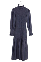 Robe Maria de la Orden Bleu en Coton, taille S - Seconde Main