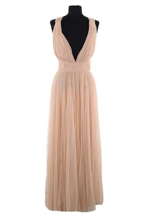 Robe Maria Lucia Hohan Beige en Synthétique, taille S - Seconde Main