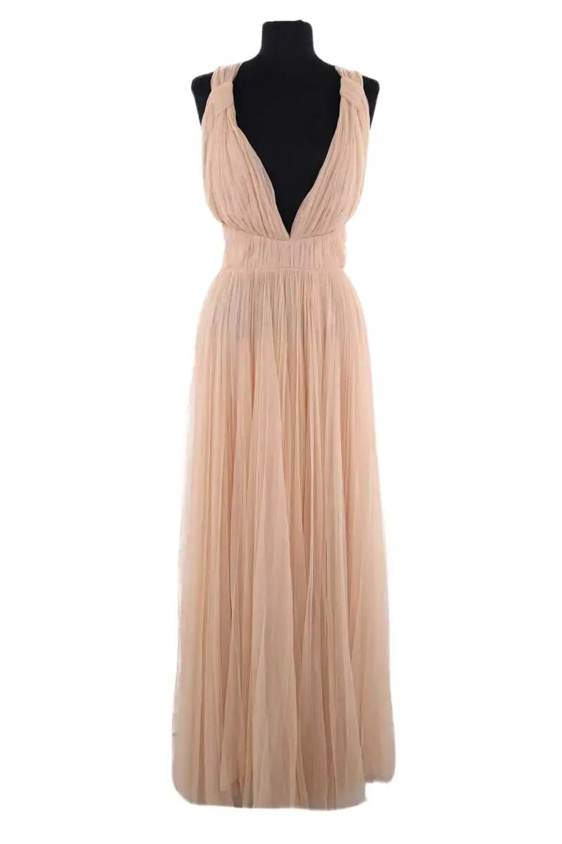 Robe Maria Lucia Hohan Beige en Synthétique, taille S - Seconde Main