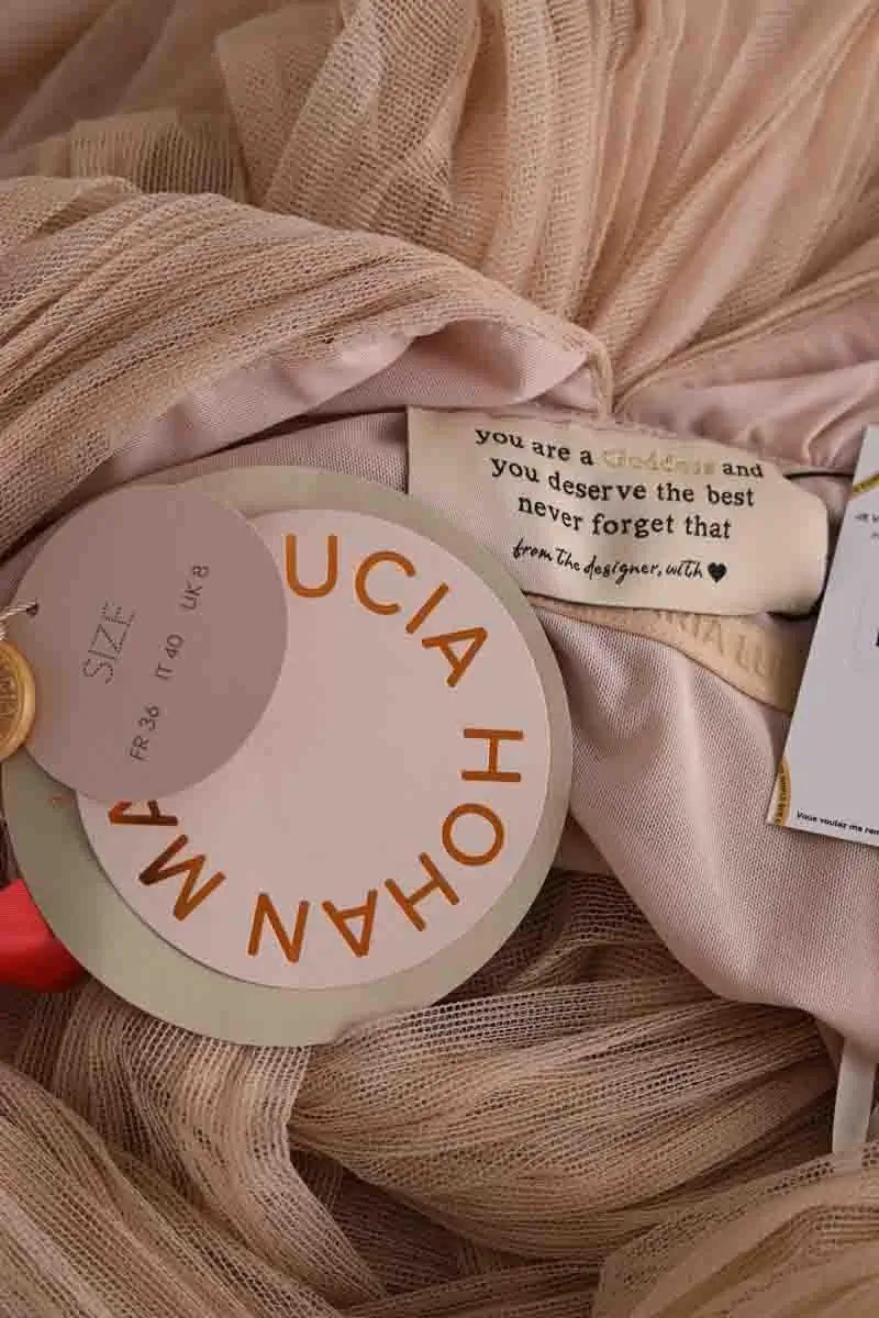 Robe Maria Lucia Hohan Beige en Synthétique